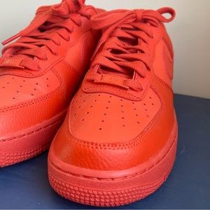 **LIKE NEW*** Nike Air Force 1 '07 Low Mantra Triple Orange DZ4442-800 Women's 9